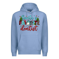 Colony Blue santas favorite dentist Premium Hoodie - JahusDesignShop