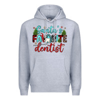Heather Grey santas favorite dentist Premium Hoodie - JahusDesignShop