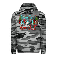 Slate Camo santas favorite dentist Premium Hoodie - JahusDesignShop
