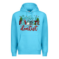 Ocean Blue santas favorite dentist Premium Hoodie - JahusDesignShop