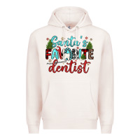 Pale Pink santas favorite dentist Premium Hoodie - JahusDesignShop