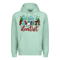 Seafoam santas favorite dentist Premium Hoodie - JahusDesignShop