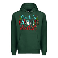 Sports Green santas favorite dentist Premium Hoodie - JahusDesignShop