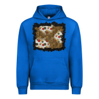 Cobalt christmas mistletoe background Urban Hoodie - BundleAndBundleShop