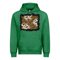 Emerald christmas mistletoe background Urban Hoodie - BundleAndBundleShop