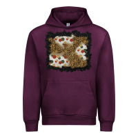 Mauve Wine christmas mistletoe background Urban Hoodie - BundleAndBundleShop