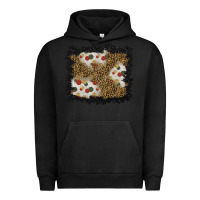 Pigment Black christmas mistletoe background Urban Hoodie - BundleAndBundleShop