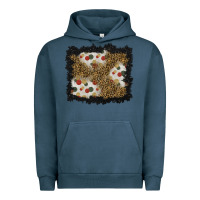 Pigment Midnight Navy christmas mistletoe background Urban Hoodie - BundleAndBundleShop