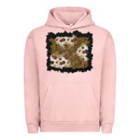 Pigment Salmon christmas mistletoe background Urban Hoodie - BundleAndBundleShop
