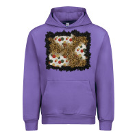 Tulip christmas mistletoe background Urban Hoodie - BundleAndBundleShop