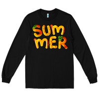 Black summer mango Long Sleeve Tee - BarkalooDesign