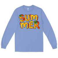 Colony Blue summer mango Long Sleeve Tee - BarkalooDesign