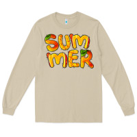 Mushroom summer mango Long Sleeve Tee - BarkalooDesign