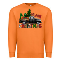 Carrot merry christmas with black truck Premium Sweatshirt - Zillion Design Studio