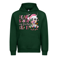 Forest Green dear santa my brother did it Urban Hoodie - AdoDesignShop