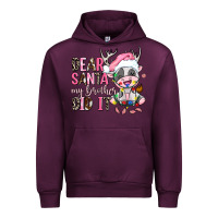 Mauve Wine dear santa my brother did it Urban Hoodie - AdoDesignShop