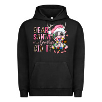 Pigment Black dear santa my brother did it Urban Hoodie - AdoDesignShop
