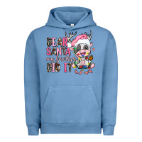 Pigment Pebble Blue dear santa my brother did it Urban Hoodie - AdoDesignShop