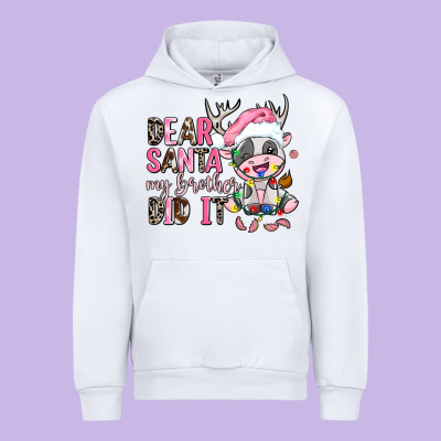 Dear Santa My Brother Did It Urban Hoodie Designed By Adodesignshop