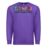 Purple glamper way too boujee for tents Premium Sweatshirt - RanaPortraitStore