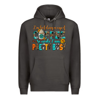 Smoke i am holding a cup of coffee so yeah iam pretty bu Premium Hoodie - AdoDesignShop