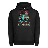 Pigment Black just a girl who loves camping Urban Hoodie - JahusDesignShop