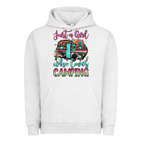 Pigment Lunar Rock just a girl who loves camping Urban Hoodie - JahusDesignShop