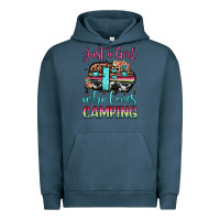 Pigment Midnight Navy just a girl who loves camping Urban Hoodie - JahusDesignShop