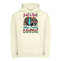 Pigment Pistachio just a girl who loves camping Urban Hoodie - JahusDesignShop