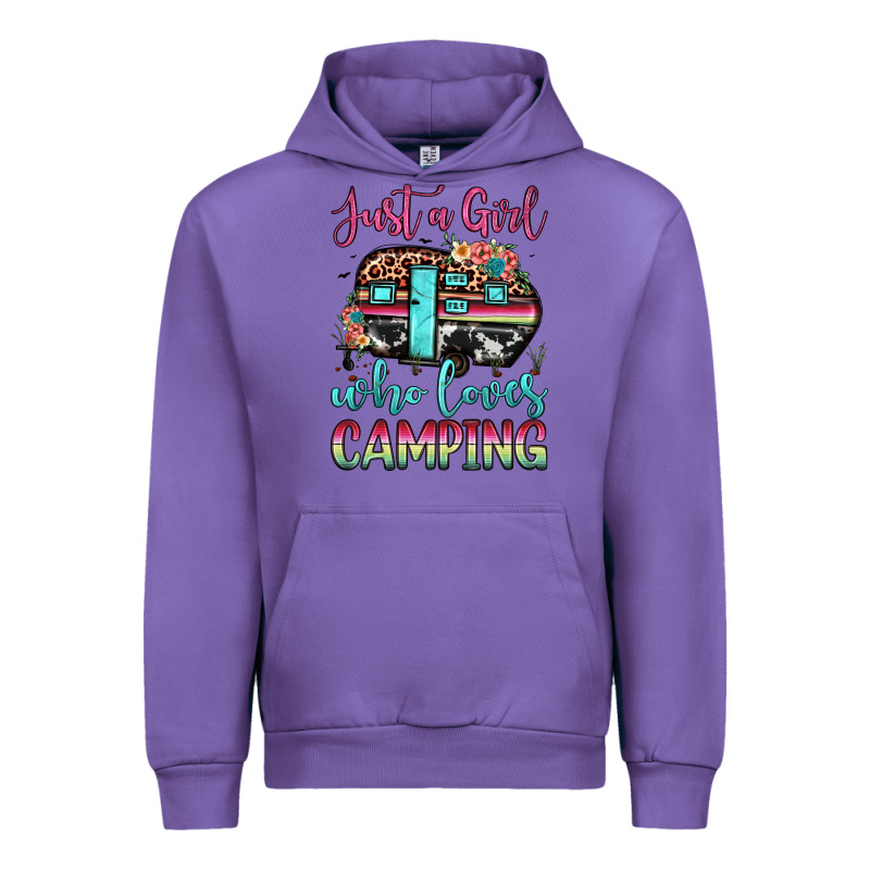 Just A Girl Who Loves Camping Urban Hoodie by JahusDesignShop | Teevron