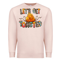 Pale Pink let's get toasted Premium Sweatshirt - RanaPortraitStore