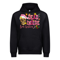 Black dead inside but festive Urban Hoodie - AdoDesignShop