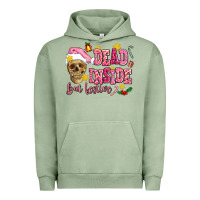 Pigment Oil Green dead inside but festive Urban Hoodie - AdoDesignShop