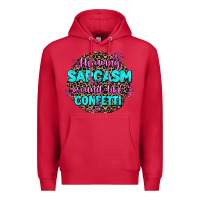 Cardinal throwing sarcasm around like confetti Premium Hoodie - AdoDesignShop