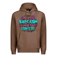 Chestnut throwing sarcasm around like confetti Premium Hoodie - AdoDesignShop