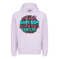 Lilac throwing sarcasm around like confetti Premium Hoodie - AdoDesignShop