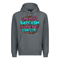 Rock throwing sarcasm around like confetti Premium Hoodie - AdoDesignShop
