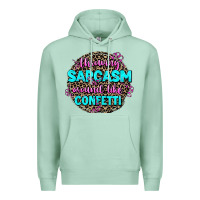 Seafoam throwing sarcasm around like confetti Premium Hoodie - AdoDesignShop