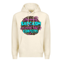 Tofu throwing sarcasm around like confetti Premium Hoodie - AdoDesignShop