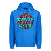 True Royal throwing sarcasm around like confetti Premium Hoodie - AdoDesignShop