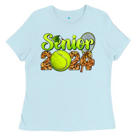 Baby Blue tennis senior 2024 Ladies Tee - BarkalooDesign