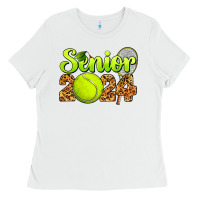 White tennis senior 2024 Ladies Tee - BarkalooDesign