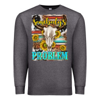 Charcoal Heather somebodys problem Premium Sweatshirt - texasbilliewilder