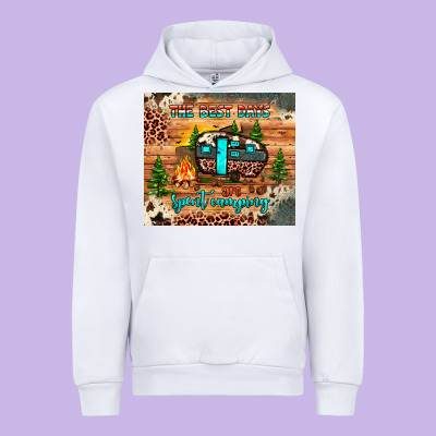 The Best Days Are Spent Camping Urban Hoodie Designed By Jahusdesignshop