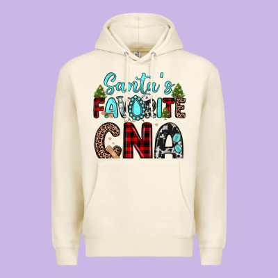 Santas Favorite Cna Premium Hoodie Designed By Jahusdesignshop