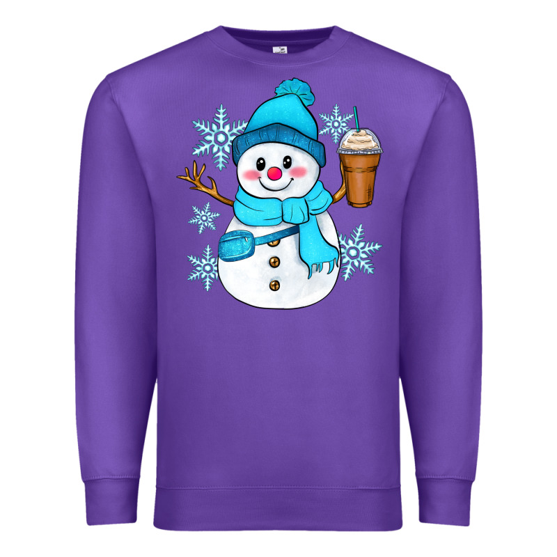 Cute Snowman Premium Sweatshirt by Zillion Design Studio | Teevron