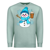 Seafoam cute snowman Premium Sweatshirt - Zillion Design Studio