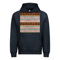 Navy christmas mistletoe and stripes seamless pattern Urban Hoodie - BundleAndBundleShop