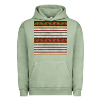 Pigment Oil Green christmas mistletoe and stripes seamless pattern Urban Hoodie - BundleAndBundleShop