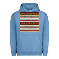 Pigment Pebble Blue christmas mistletoe and stripes seamless pattern Urban Hoodie - BundleAndBundleShop